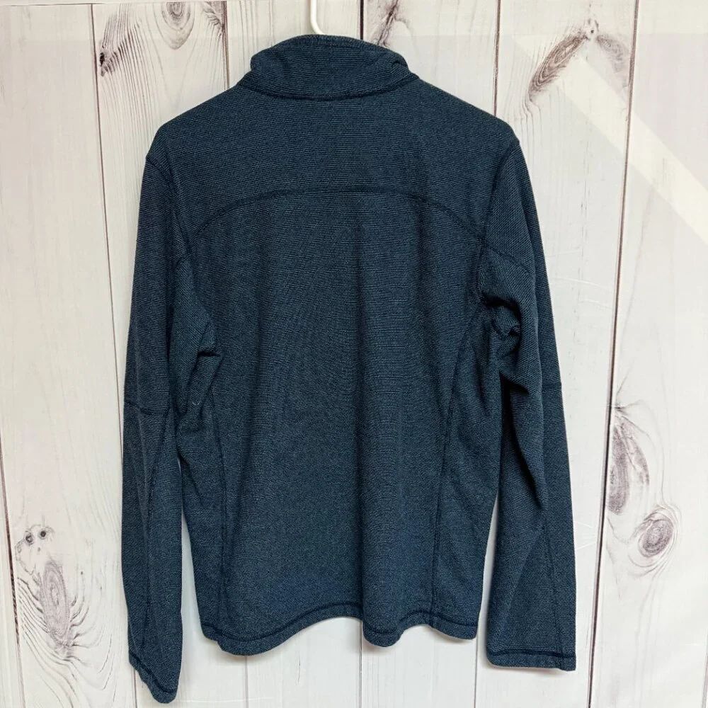 The North Face Mens Cap Rock 1/4 Zip‎ Pullover Medium Navy Heather EUC